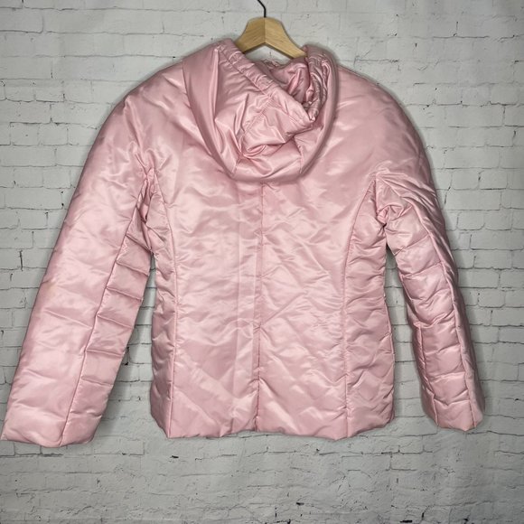 Vintage Junior's Winter Coat 1 Madison Medium M Pink 90's 2000's Puffer Jacket - Picture 5 of 8
